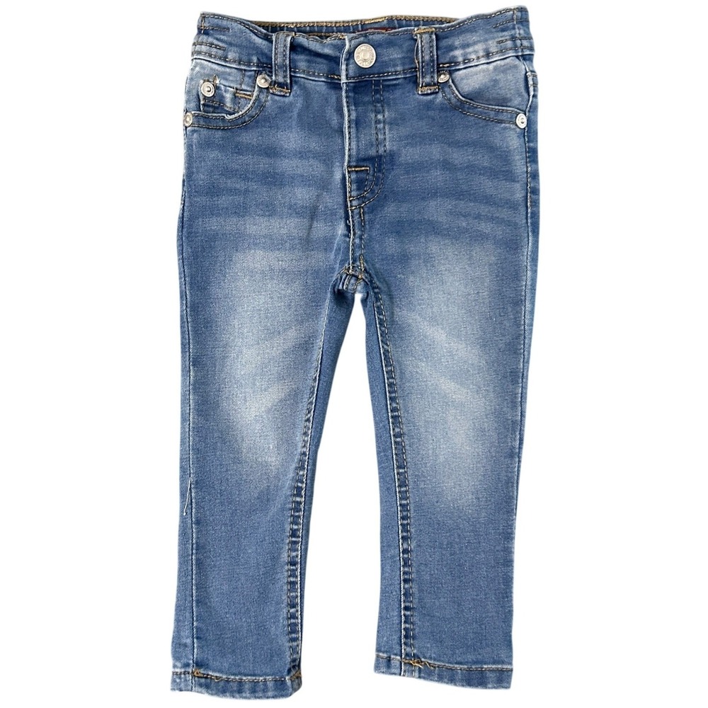 7 For All Mankind Toddler 18M Skinny Stretch Jeans Blue Medium Wash Unisex